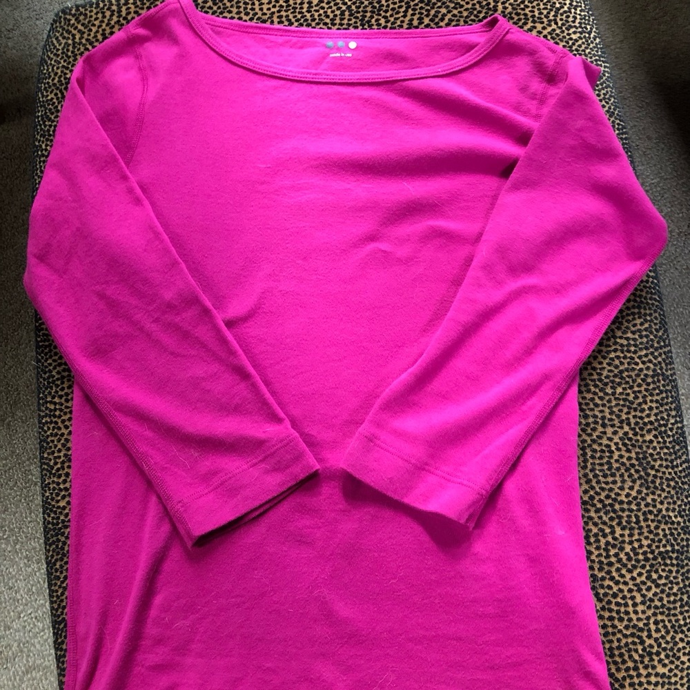 NWOT Gorgeous British boat neck T shirt, from 3 Dots! - Picture 11 of 11